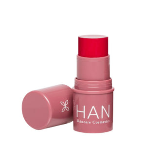 HAN Skincare Cosmetics Vegan, Cruelty-Free 3-in-1 Multistick for Cheeks, Lips, Eyes, Cherry Cosmos