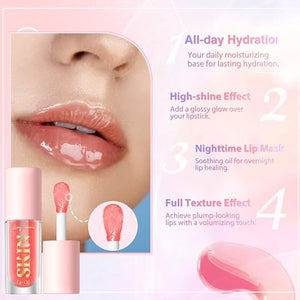 LANGMANNI Lip Oil,No-Sticky Gloss Lip Balm Lip Care