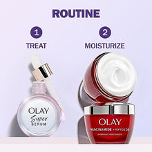 Load image into Gallery viewer, Olay Super Serum 1.0 oz with Niacinamide, Vitamin C, Collagen Peptide, AHA, and Vitamin E