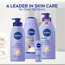 Load image into Gallery viewer, NIVEA Shea Nourish Body Lotion, Dry Skin Lotion with Shea Butter, 16.9 Fl Oz Pump Bottle