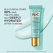 Cargar imagen en el visor de la galería, RoC Multi Correxion Hyaluronic Acid Anti Aging Under Eye Cream for Puffiness &amp; Dark Circles (.5 OZ) + RoC Retinol Capsules (7 CT), Skin Care Routine, Fragrance &amp; Paraben Free for Women and Men
