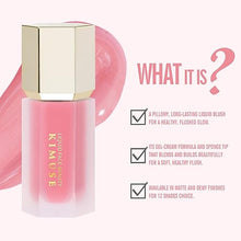 Load image into Gallery viewer, KIMUSE Soft Cream Blush Makeup, Liquid Blush for Cheeks, Weightless, Long-Wearing, Smudge Proof, Natural-Looking, Dewy Finish