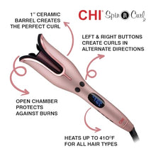 Cargar imagen en el visor de la galería, CHI Spin N Curl Special Edition Rose Gold Hair Curler