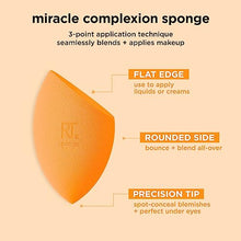 Load image into Gallery viewer, Real Techniques Miracle Complexion Sponge, Beauty Sponge, Makeup Blending &amp; Foundation Application, Streak-Free, Full Coverage Finish, Vegan, Cruelty &amp; Latex-Free, 1 Count