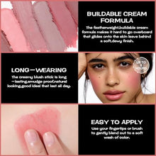 Load image into Gallery viewer, FOCALLURE Cream Blush Makeup,Buildable Blush Stick for Cheeks,Matte and Dewy Finish,Long Wearing,Easy Application,Lightweight Multi Stick,ROSE MARBLE