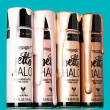 Load image into Gallery viewer, wet n wild MegaGlo Hello Halo Liquid Highlighter Makeup, Shimmer, Gold Go With The Glow