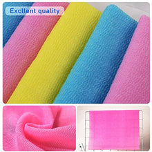 Cargar imagen en el visor de la galería, ARCH&amp;M Exfoliating Washcloth Exfoliating Body Scrubber Back Scrubber for Shower Japanese Washcloth Bath Wash Cloth Korean Exfoliating Luffah Towel Beauty Washcloth Sponge Loofah Body Scrub 3 Pack