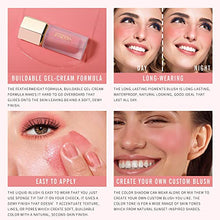 Load image into Gallery viewer, KIMUSE Soft Cream Blush Makeup, Liquid Blush for Cheeks, Weightless, Long-Wearing, Smudge Proof, Natural-Looking, Dewy Finish