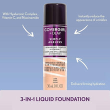 Load image into Gallery viewer, COVERGIRL &amp; Olay Simply Ageless 3-in-1 Liquid Foundation, Fair Ivory, 1 Fl Oz (Pack of 1)