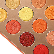Cargar imagen en el visor de la galería, DE&#39;LANCI Orange Eyeshadow Palette Fall Makeup Matte Shimmer Pressed Glitter Eye Shadow