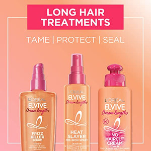 L'Oreal Paris Elvive Dream Lengths Heat Slayer Pre-Iron Spray Leave-In, 4.4 Ounce