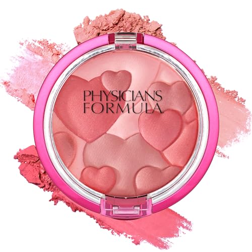 Physicians Formula Happy Booster Heart Blush Glow & Mood Boosting, Rose, Dermatologist Tested