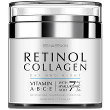 Load image into Gallery viewer, EnaSkin Retinol Cream for Wrinkles: Face Collagen Cream for Tightening Skin - Anti Aging Facial Moisturizer Day and Night for Women and Men 1.7 Fl OZ