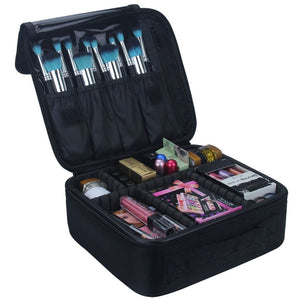 Relavel Travel Makeup Train Case Makeup Cosmetic Case Organizer