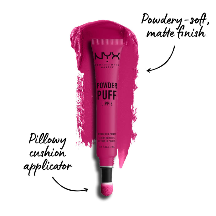 NYX PROFESSIONAL MAKEUP Powder Puff Lippie Lip Cream Hot Pink