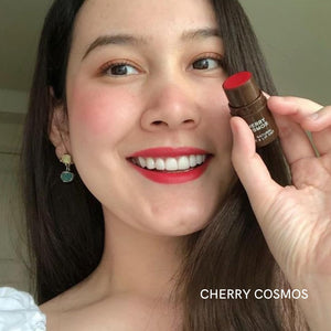 HAN Skincare Cosmetics Vegan, Cruelty-Free 3-in-1 Multistick for Cheeks, Lips, Eyes, Cherry Cosmos