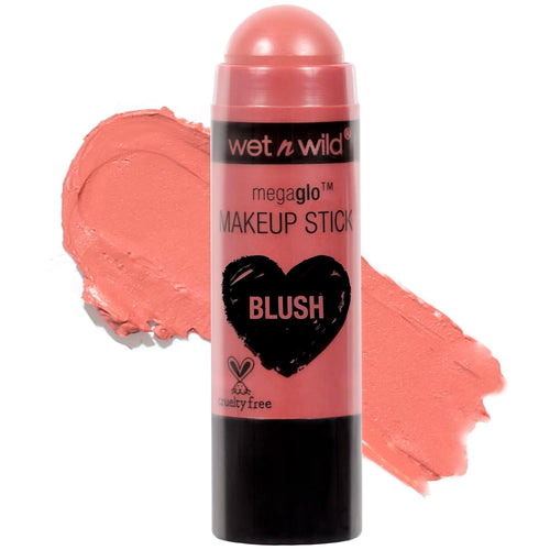 wet n wild MegaGlo Makeup Stick, Buildable Color, Versatile Use, Cruelty-Free & Vegan - Pink Floral Majority