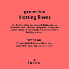 Cargar imagen en el visor de la galería, boscia Green Tea Blotting Linens