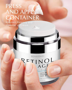 EnaSkin Retinol Cream for Wrinkles: Face Collagen Cream for Tightening Skin - Anti Aging Facial Moisturizer Day and Night for Women and Men 1.7 Fl OZ