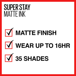 Maybelline Super Stay Matte Ink Liquid Lipstick Makeup