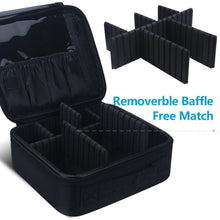 Load image into Gallery viewer, Relavel Travel Makeup Train Case Makeup Cosmetic Case Organizer