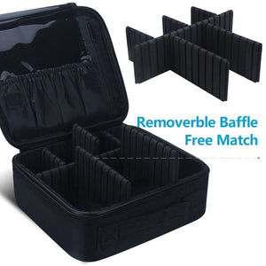 Relavel Travel Makeup Train Case Makeup Cosmetic Case Organizer