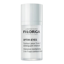 Load image into Gallery viewer, Filorga Optim-Eyes Eye Cream, Revitalizing 3-in-1 Skin Treatment for Rapid Reduction of Dark Circles, Wrinkles &amp; Puffiness Around the Eyes, 0.5 fl. oz.