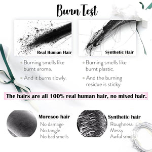 Moresoo Micro Link Hair Extensions Real Human Hair Black Microlink Hair Extensions Off Black Micro Loop Human Hair Extensions