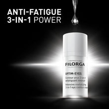 Load image into Gallery viewer, Filorga Optim-Eyes Eye Cream, Revitalizing 3-in-1 Skin Treatment for Rapid Reduction of Dark Circles, Wrinkles &amp; Puffiness Around the Eyes, 0.5 fl. oz.