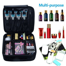 Load image into Gallery viewer, Relavel Travel Makeup Train Case Makeup Cosmetic Case Organizer