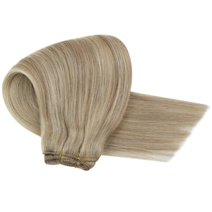 Sunny Clip in Hair Extensions Blonde Clip in Extensions Real Human Hair Blonde
