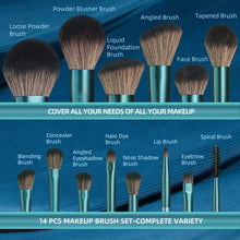 Cargar imagen en el visor de la galería, BS-MALL Makeup Brush Set 14Pcs Premium Synthetic Professional Makeup Brushes