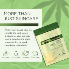 Cargar imagen en el visor de la galería, AZURE Hemp Oil &amp; Hyaluronic Acid Nourishing Facial Sheet Mask