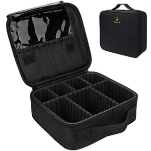 Relavel Travel Makeup Train Case Makeup Cosmetic Case Organizer