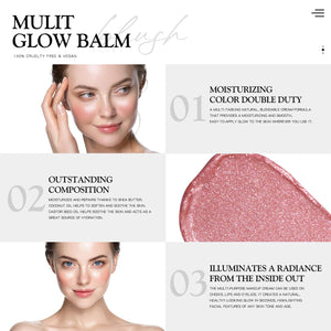 bayfree Mulit Glow Balm, Cream Blush for Cheeks