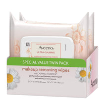 Load image into Gallery viewer, Aveeno Ultra-Calming Makeup Removing Facial Cleansing Wipes