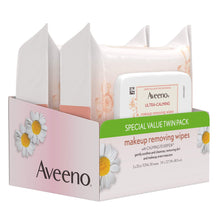 Load image into Gallery viewer, Aveeno Ultra-Calming Makeup Removing Facial Cleansing Wipes