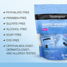 Load image into Gallery viewer, Neutrogena Makeup Remover Facial Cleansing Towelette Singles