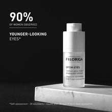 Load image into Gallery viewer, Filorga Optim-Eyes Eye Cream, Revitalizing 3-in-1 Skin Treatment for Rapid Reduction of Dark Circles, Wrinkles &amp; Puffiness Around the Eyes, 0.5 fl. oz.