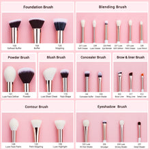 Load image into Gallery viewer, Jessup Brand 25pcs Professional Makeup Brush