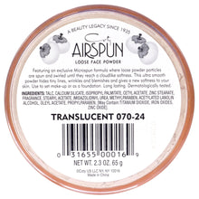 Cargar imagen en el visor de la galería, Airspun Coty Loose Face Powder