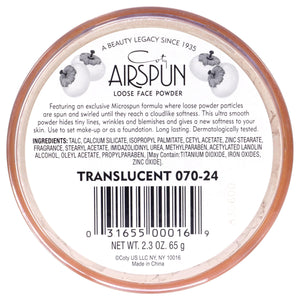 Airspun Coty Loose Face Powder