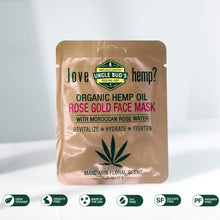 Cargar imagen en el visor de la galería, Rose Gold Face Mask with Moroccan Rose Water and Pure Organic Hemp Seed Oil