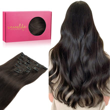 Load image into Gallery viewer, WENNALIFE Clip in Hair Extensions Real Human Hair