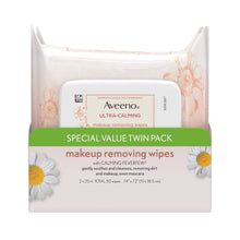 Load image into Gallery viewer, Aveeno Ultra-Calming Makeup Removing Facial Cleansing Wipes