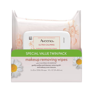 Aveeno Ultra-Calming Makeup Removing Facial Cleansing Wipes